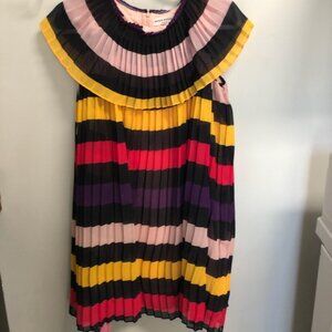 Sonia Rykiel Paris Girls Multicolor Pleated Dress Sz 14yr